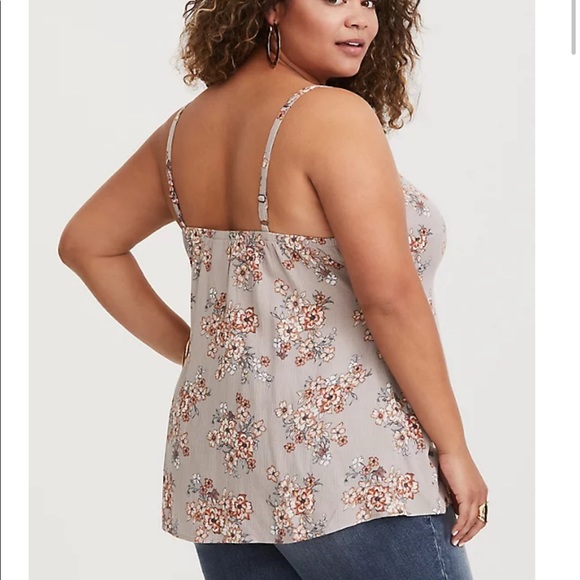 Torrid Walnut Floral Gauze Camo Sz 0 EUC - Picture 3 of 7